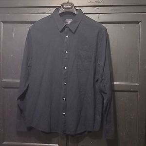Untuckit Flannel Sherwood Shirt XXL Slim Black